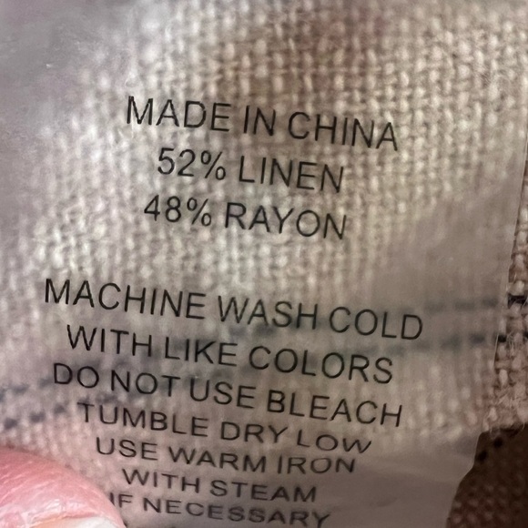 D22.02 Vince Camuto Women’s Linen Striped Pants XL - Picture 6 of 6